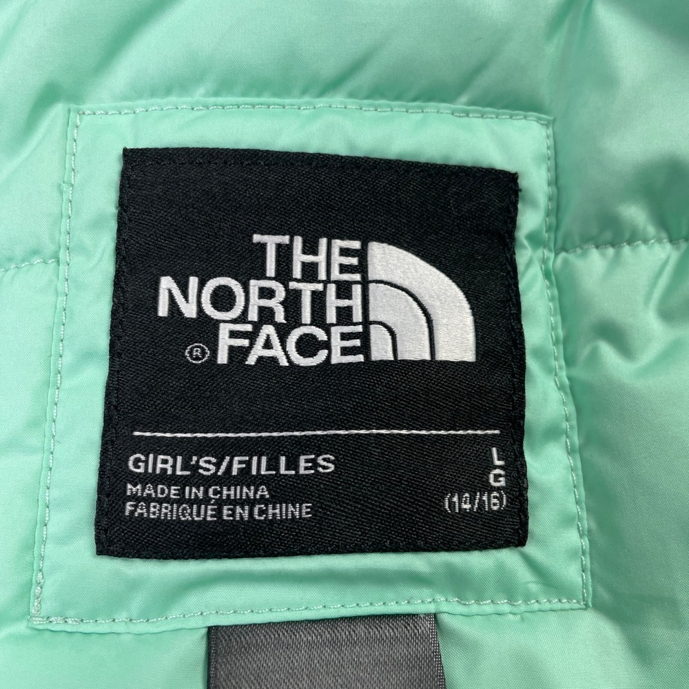 North Face Jacket Girls Large Gray Green Kira Triclimate 3-in-1 HyVent Hooded L - Picture 6 of 13